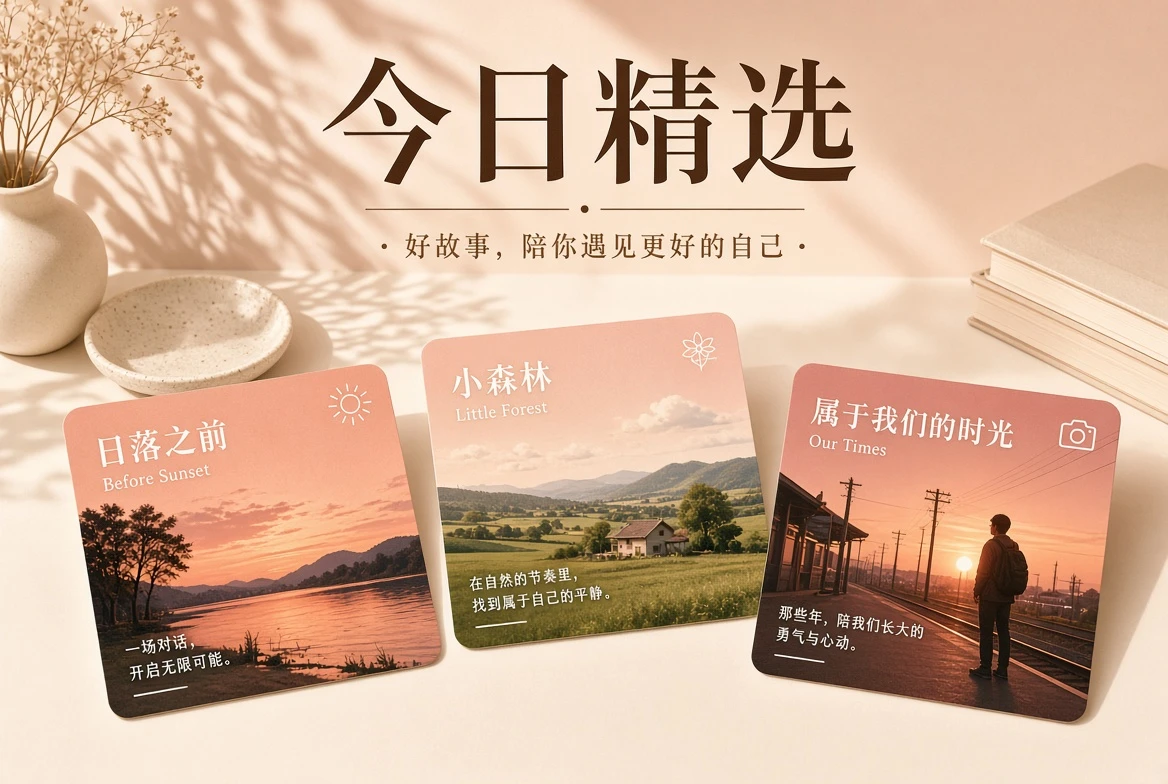 按心情选择内容的导览视觉